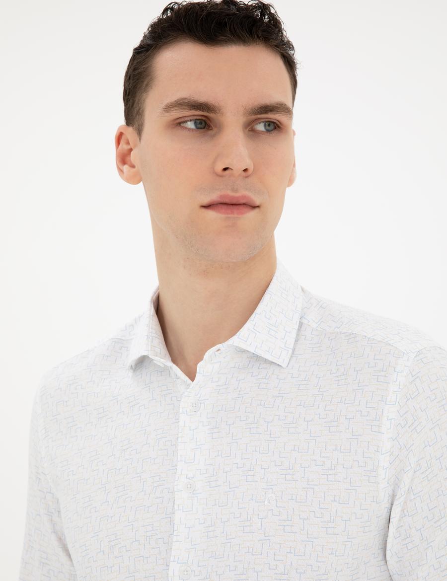 Limon Slim Fit Uzun Kollu Gömlek