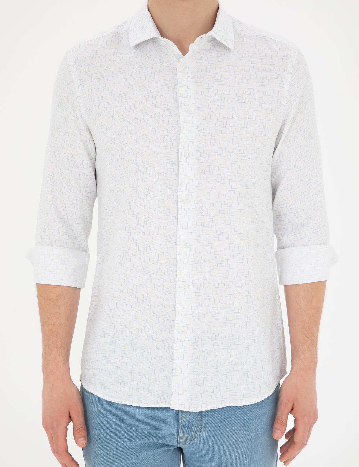 Limon Slim Fit Uzun Kollu Gömlek - 50283501016