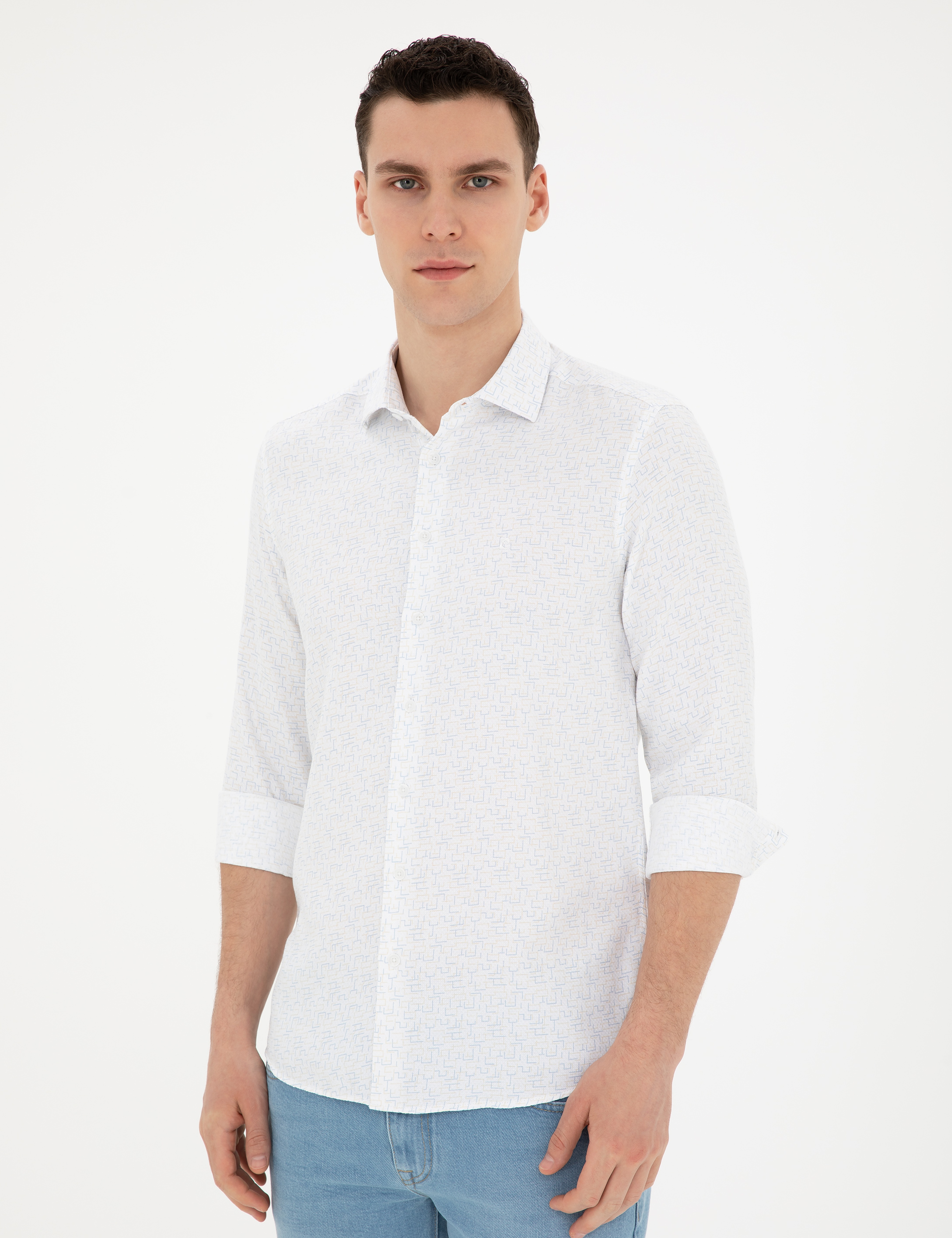 Limon Slim Fit Uzun Kollu Gömlek