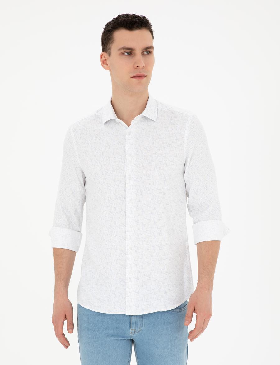 Limon Slim Fit Uzun Kollu Gömlek