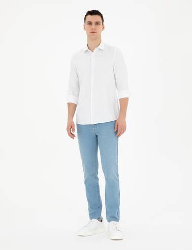 Limon Slim Fit Uzun Kollu Gömlek