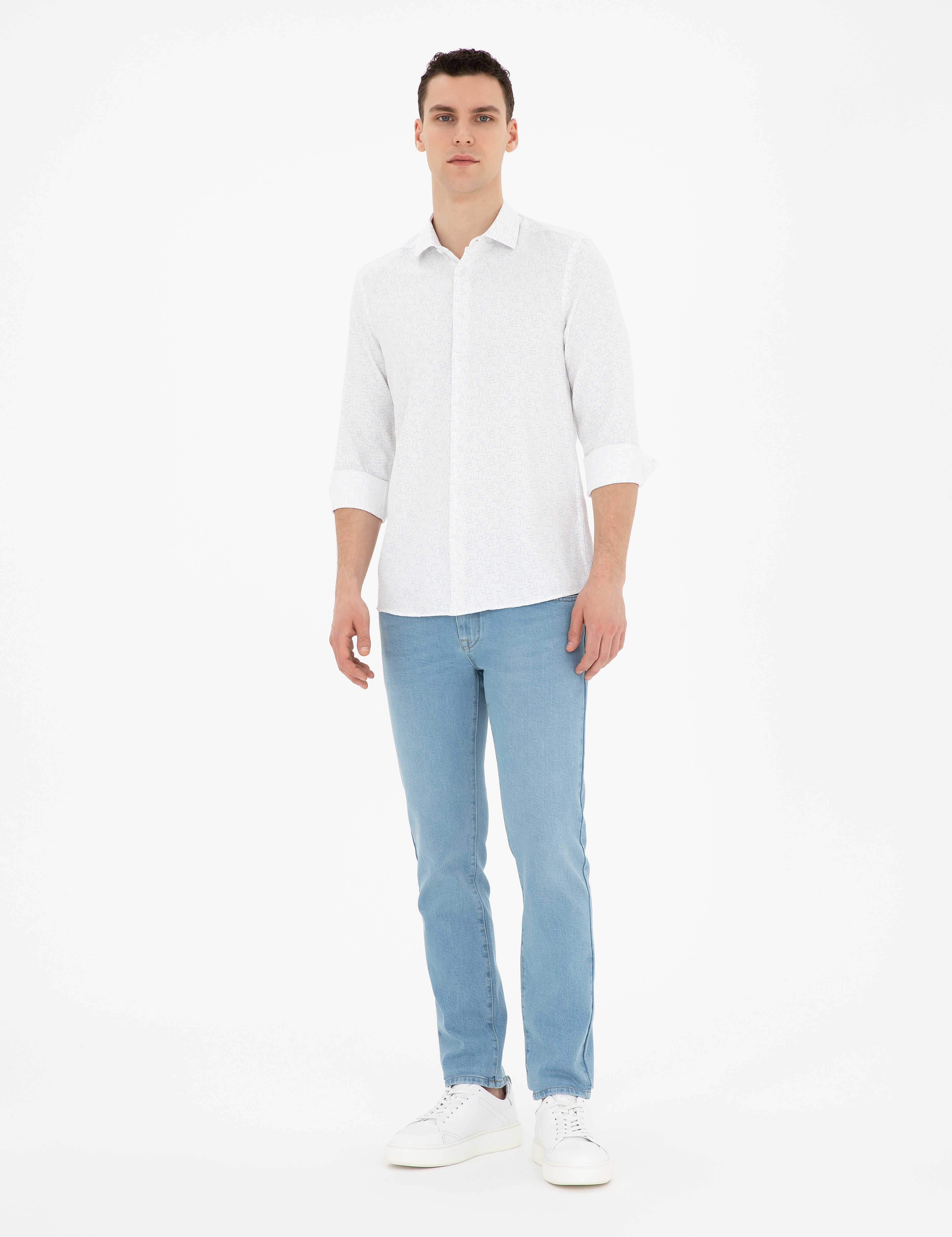 Limon Slim Fit Uzun Kollu Gömlek