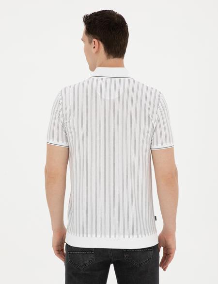 Beyaz Slim Fit Tişört - 50284310034