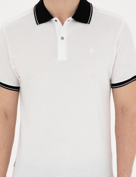 Beyaz Slim Fit Tişört - 50284313013