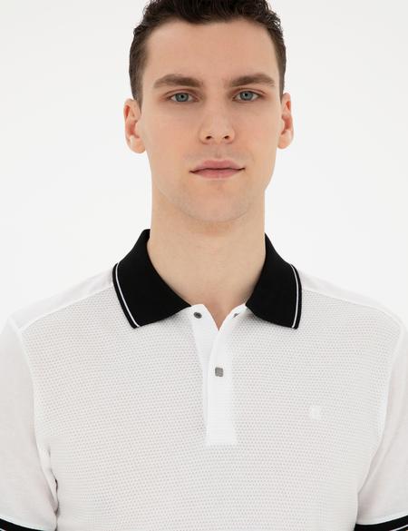 Beyaz Slim Fit Tişört - 50284313013