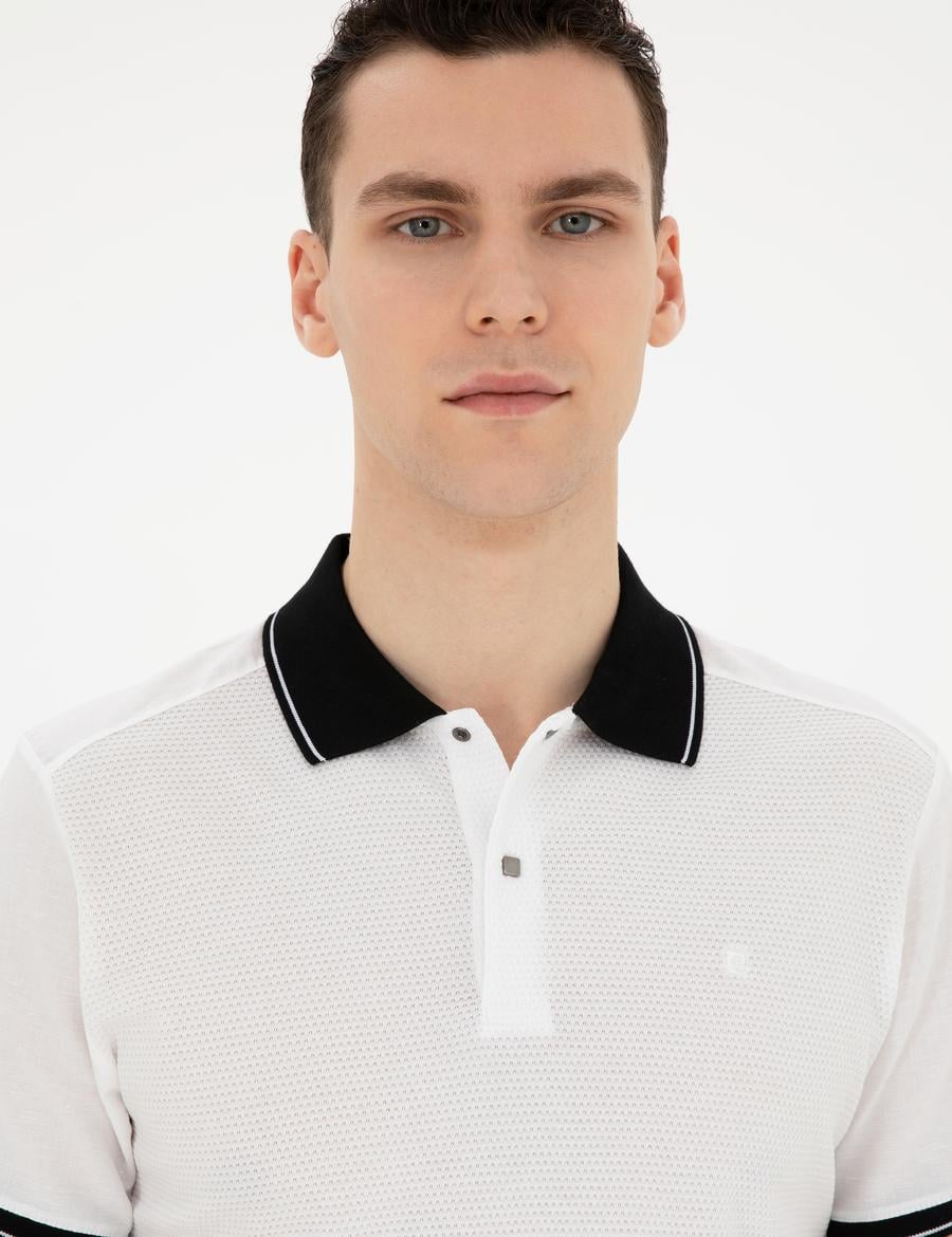 Beyaz Slim Fit Tişört