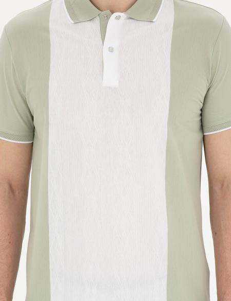 Yeşil Slim Fit Tişört - 50284314025