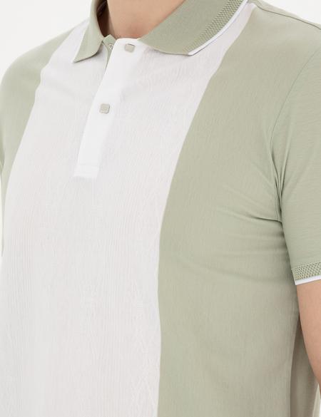 Yeşil Slim Fit Tişört - 50284314025