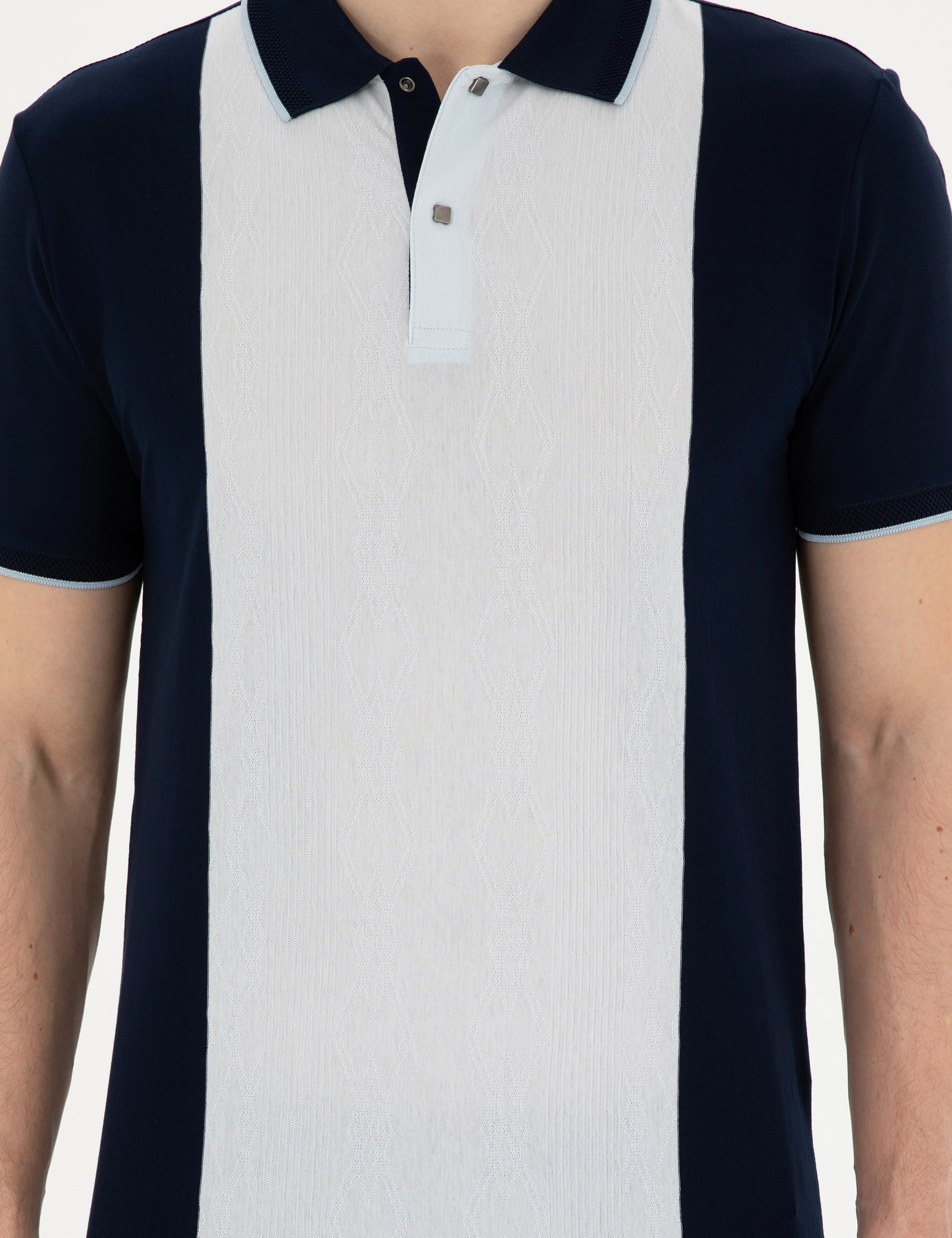 Lacivert Slim Fit Tişört - Image 6