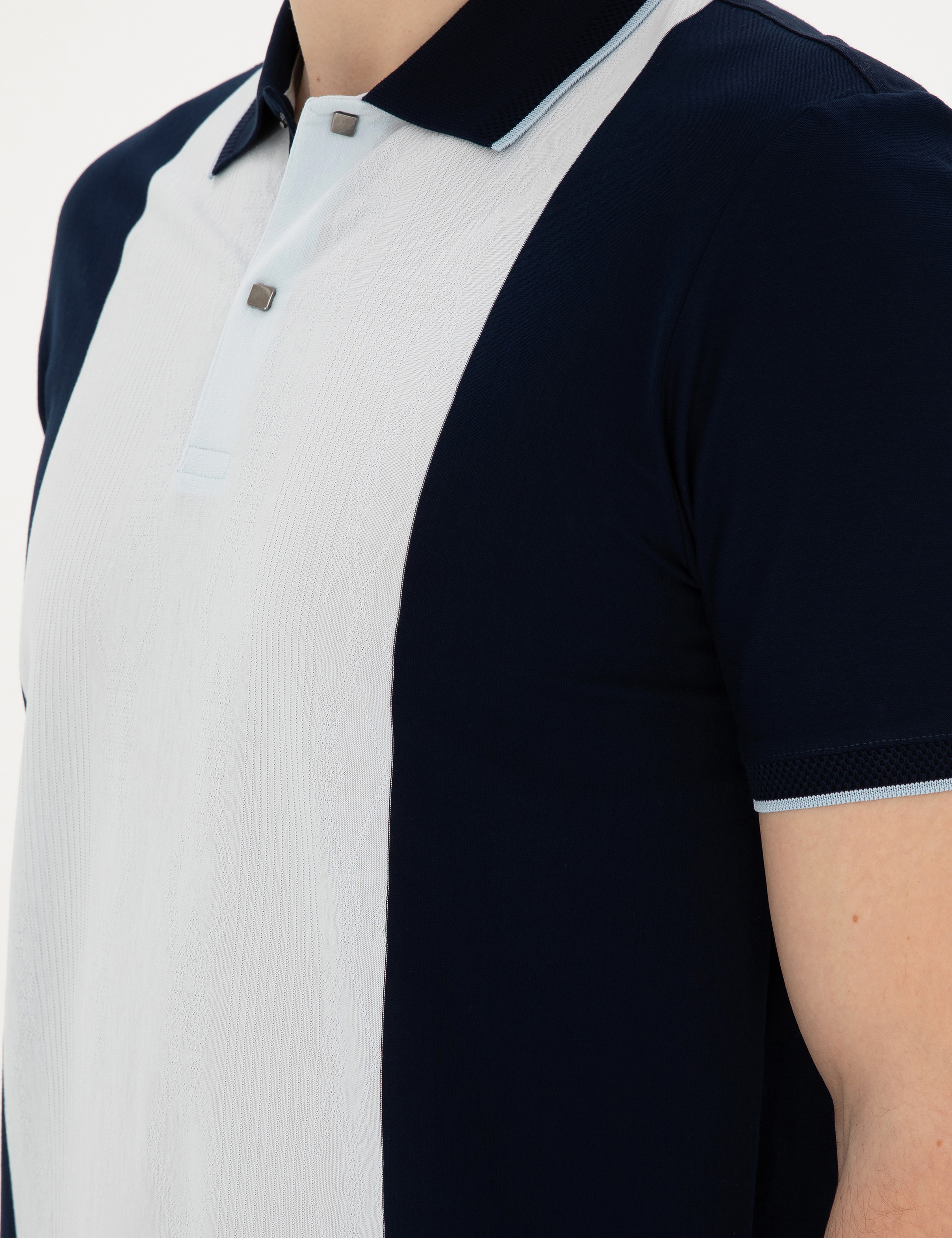Lacivert Slim Fit Tişört - Image 7