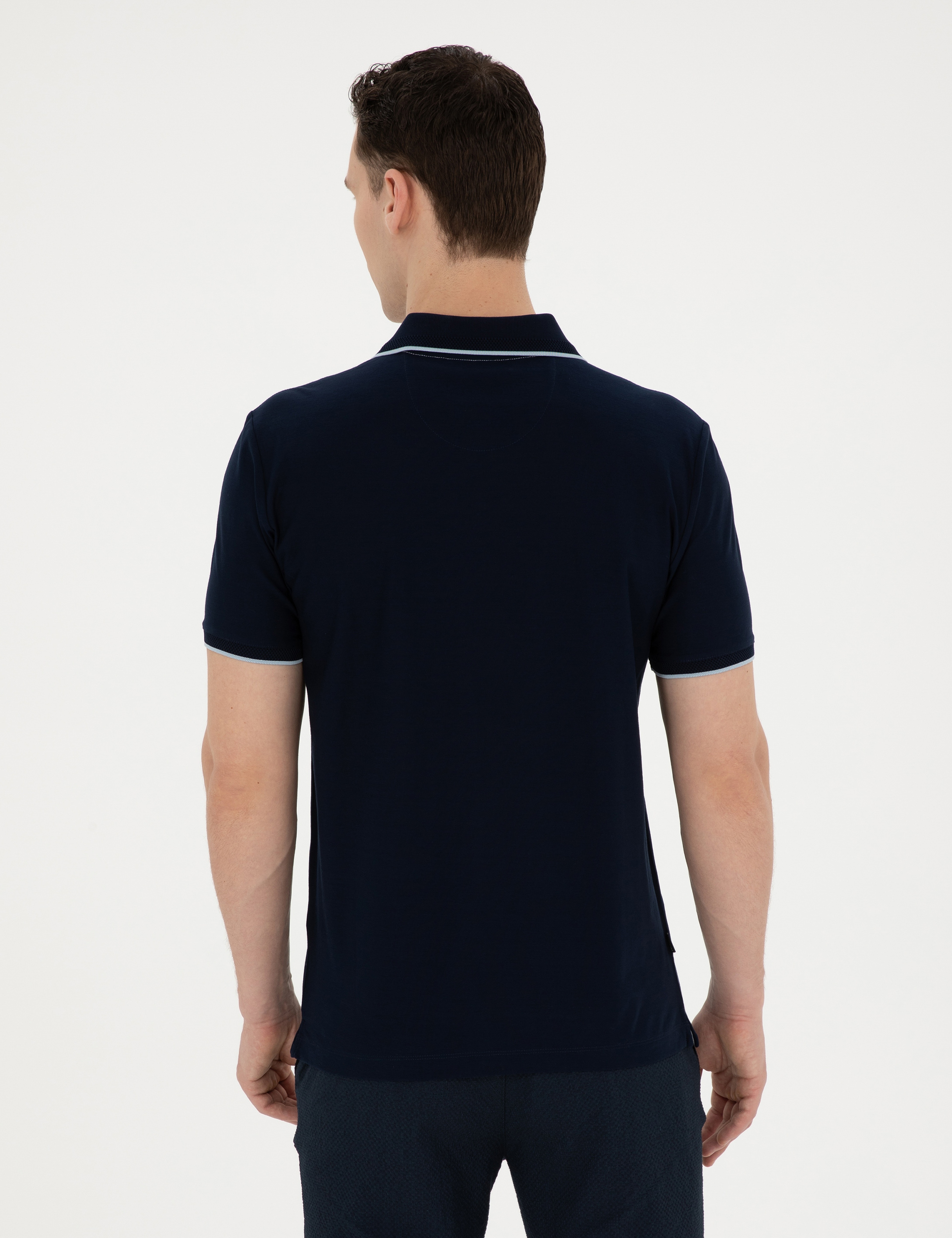 Lacivert Slim Fit Tişört - Image 5