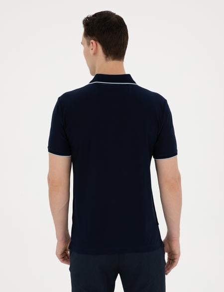 Lacivert Slim Fit Tişört - 50284314038
