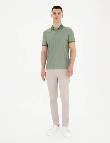 Yeşil Slim Fit Tişört