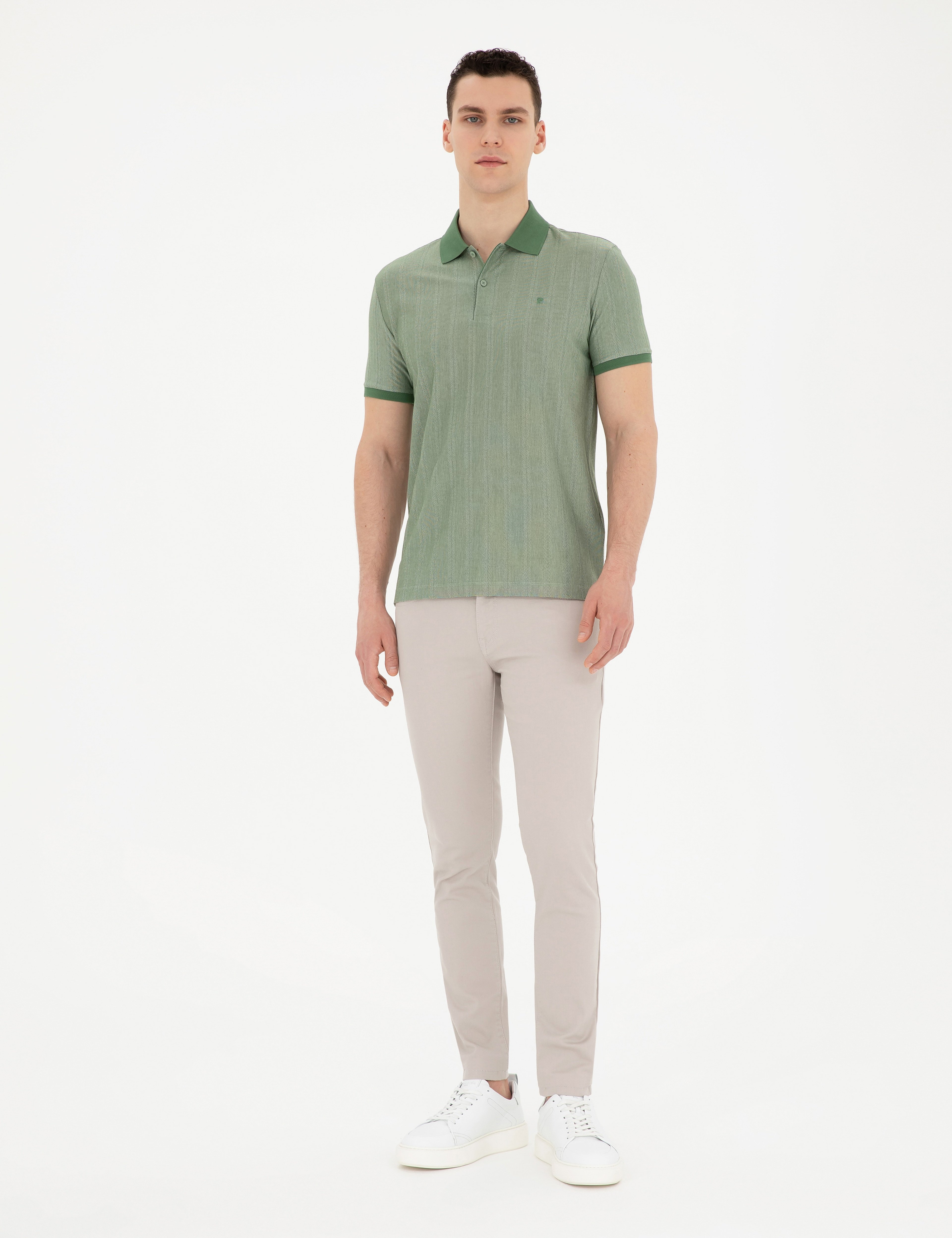 Yeşil Slim Fit Tişört