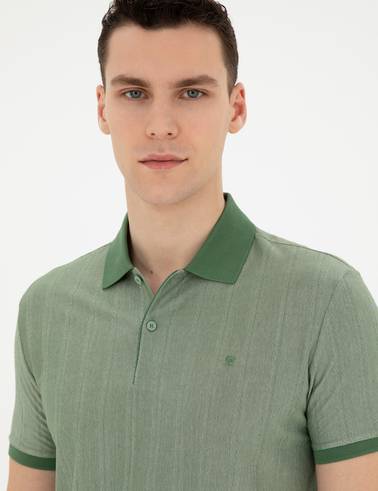 Yeşil Slim Fit Tişört