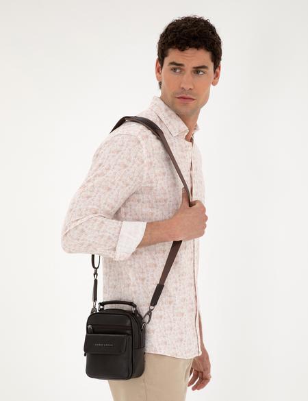 Erkek Kahverengi Deri Askılı El Çantası - 50288757001