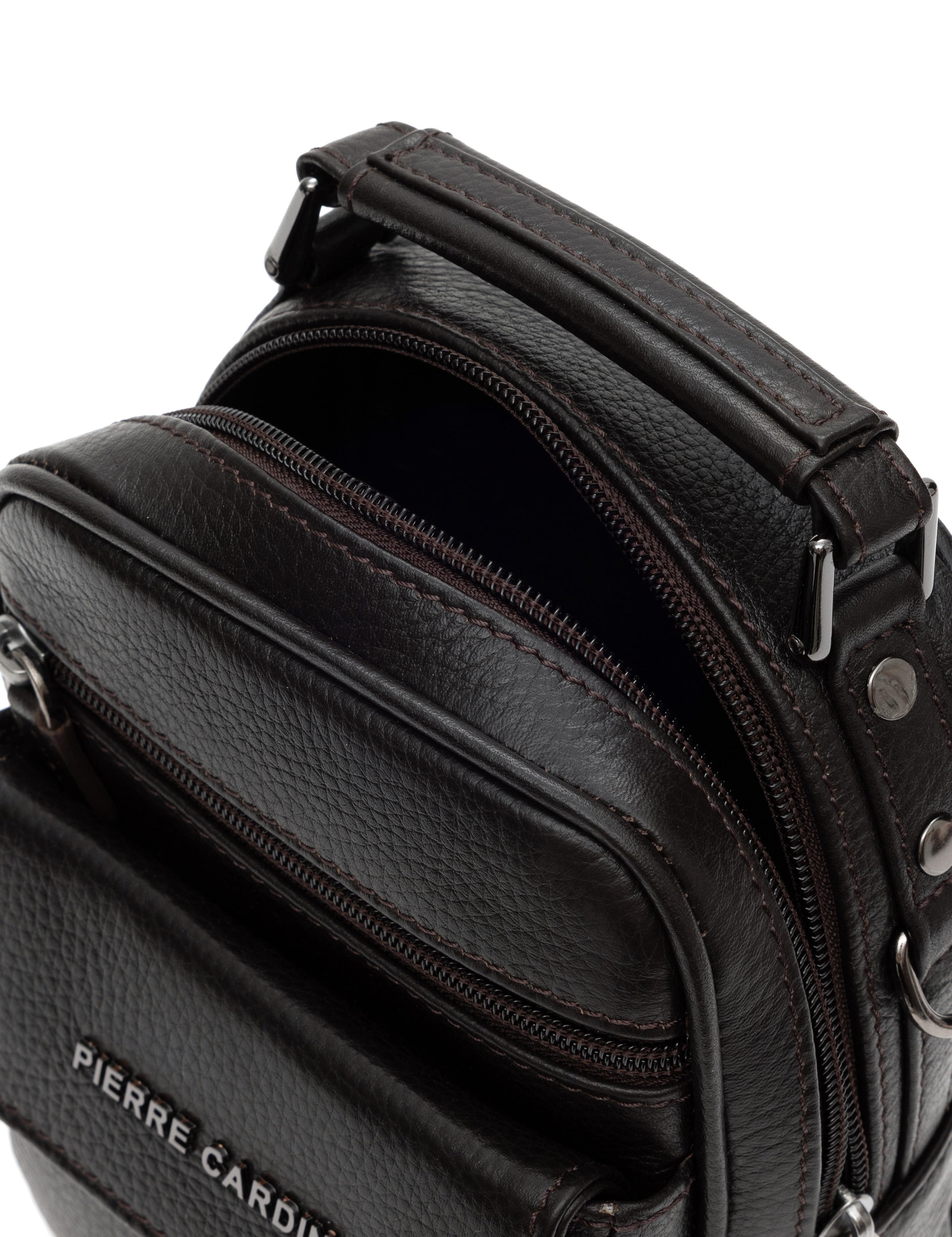 Erkek Kahverengi Deri Askılı El Çantası