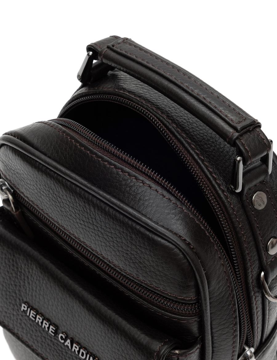 Erkek Kahverengi Deri Askılı El Çantası