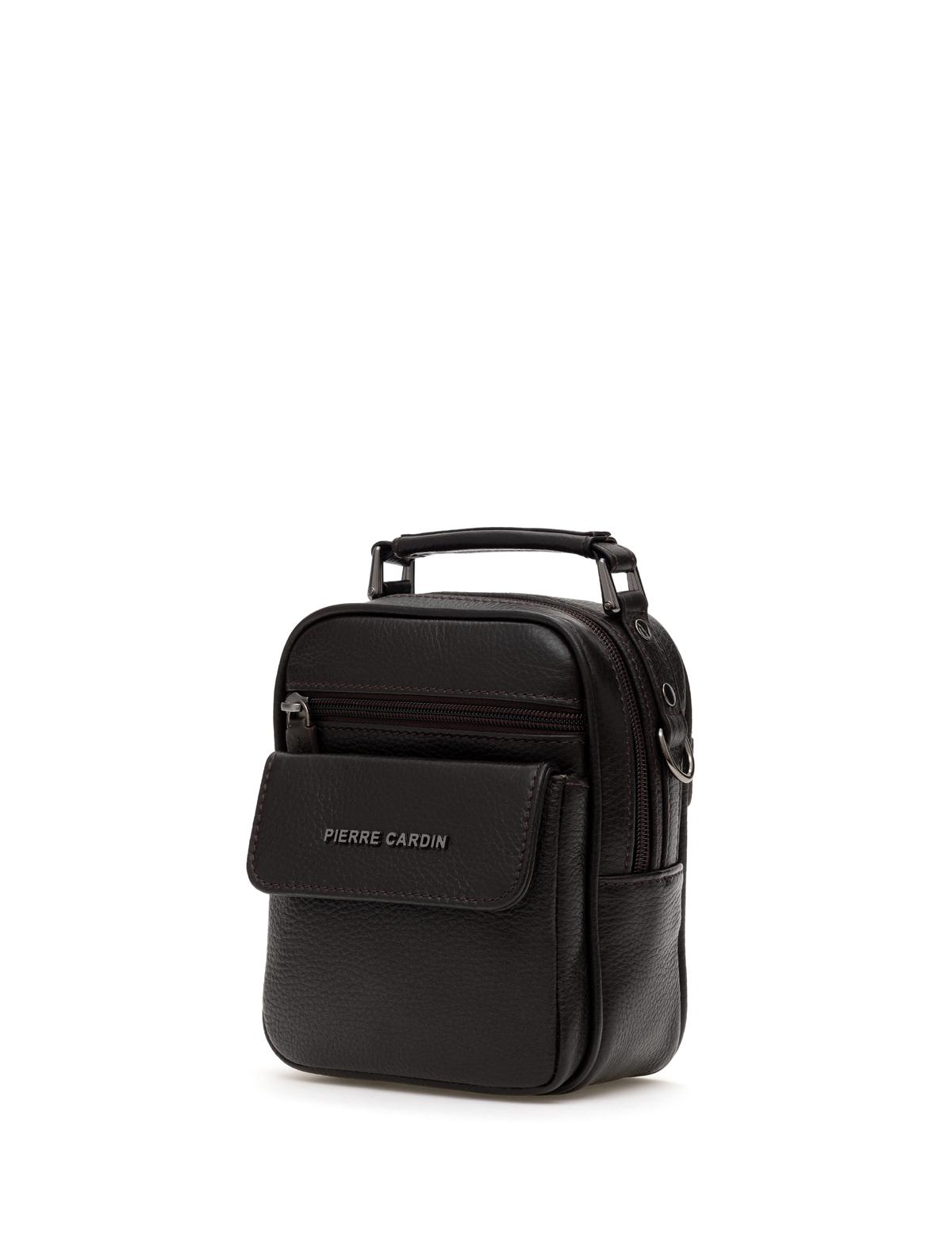 Erkek Kahverengi Deri Askılı El Çantası - 50288757001