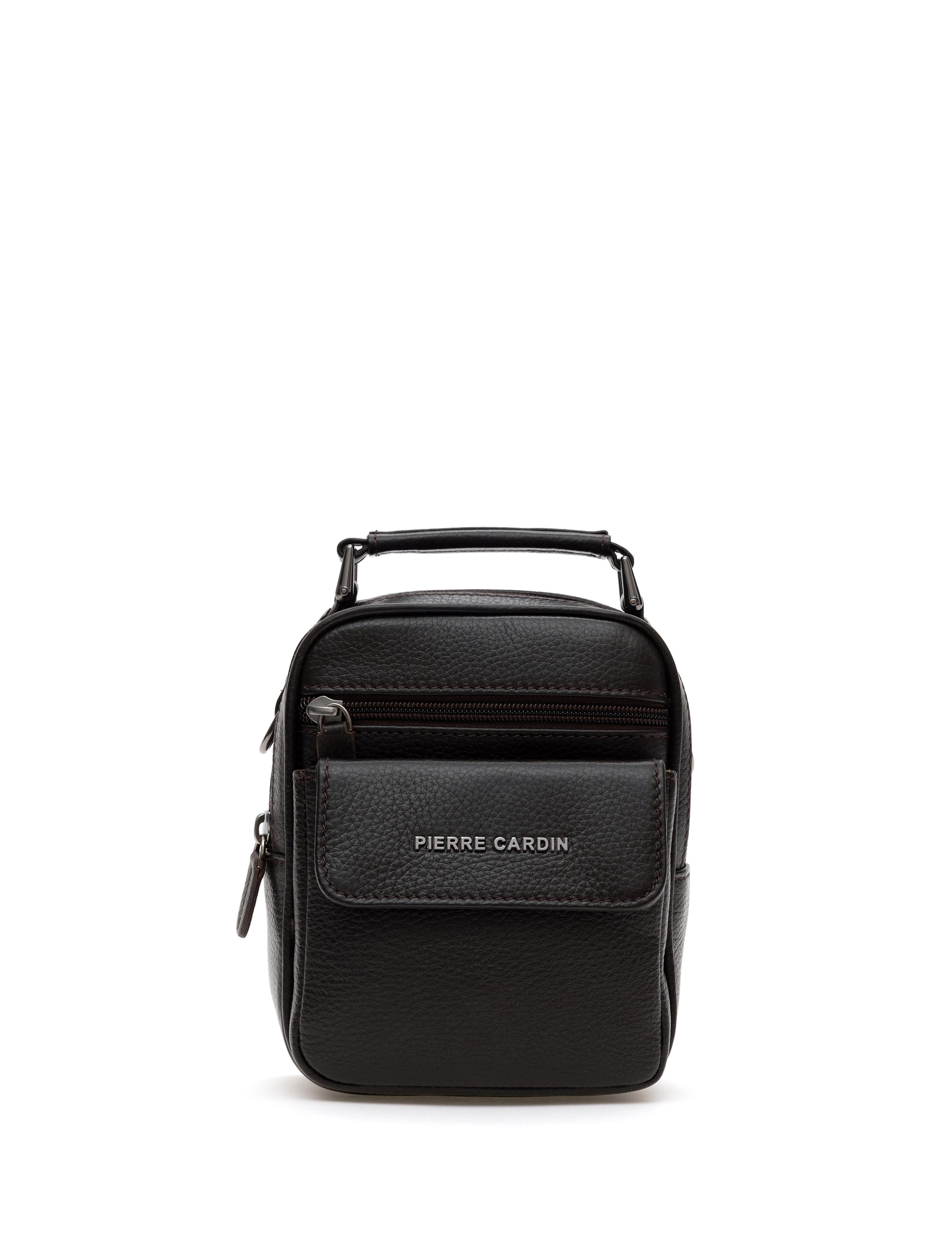 Erkek Kahverengi Deri Askılı El Çantası