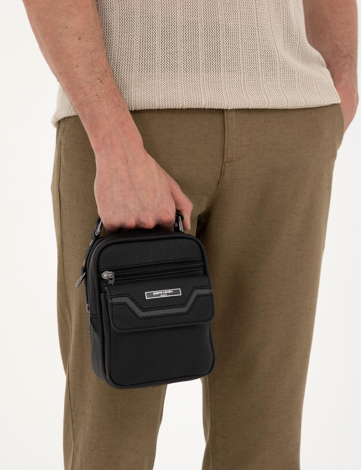 Erkek Siyah Askılı El Çantası - 50288768003