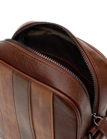 Erkek Taba %100 Deri Omuz Çantası - 50288588001