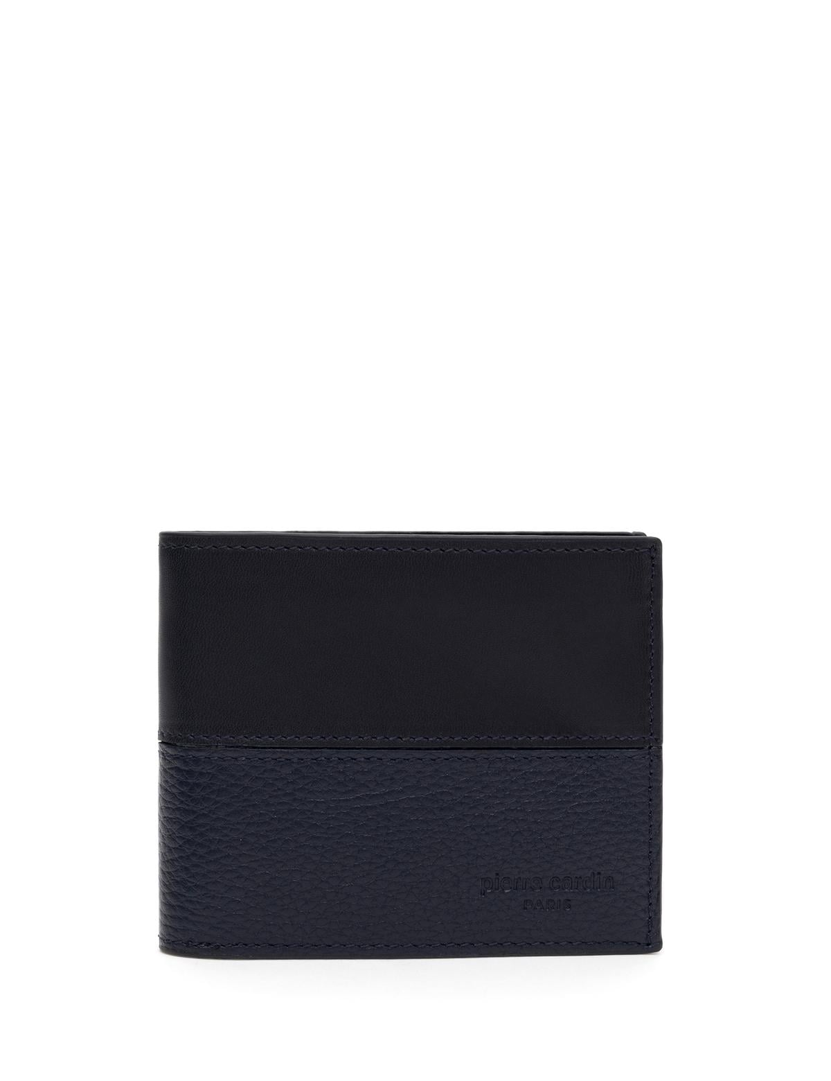 Erkek Lacivert Deri Cüzdan