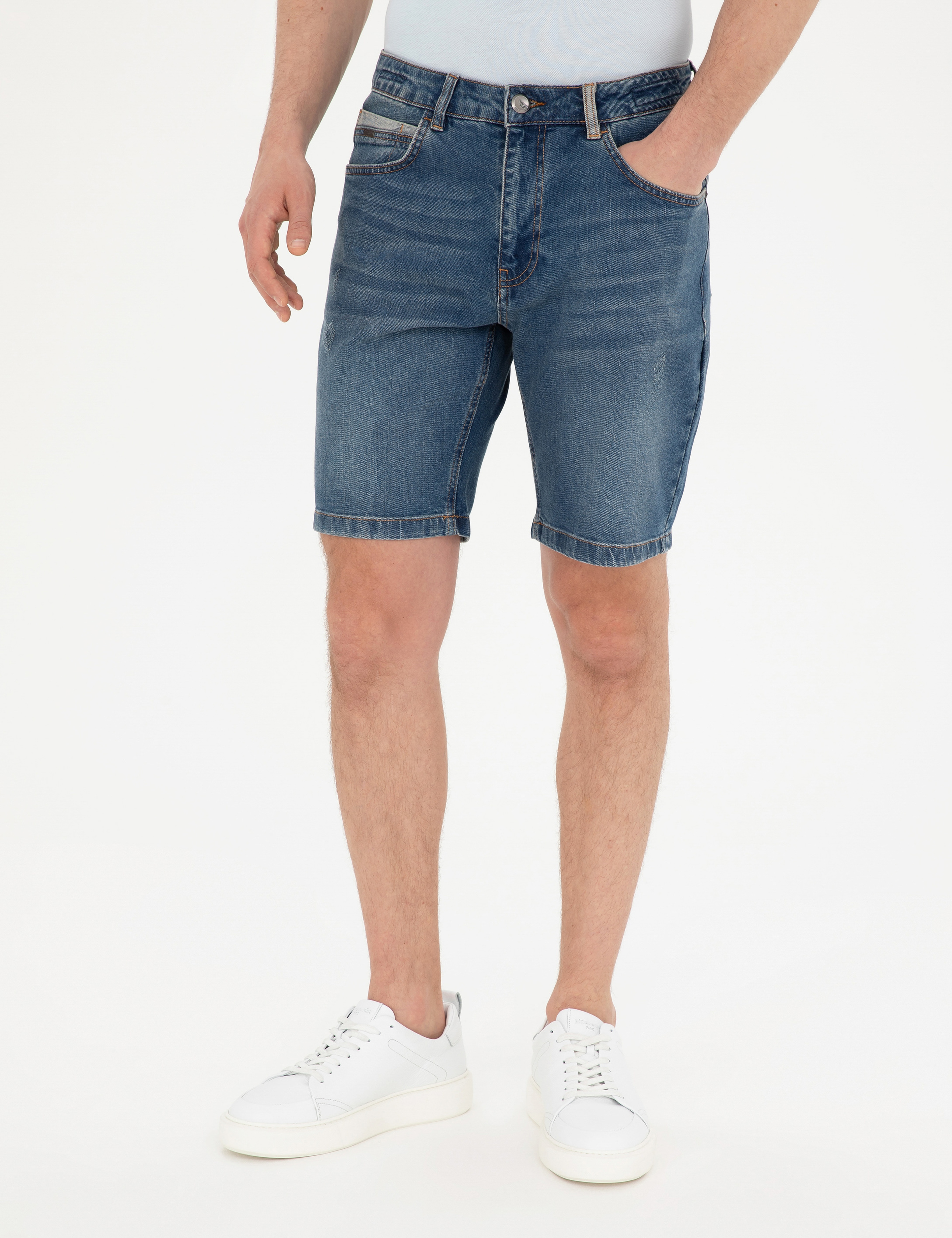 Mavi Slim Fit Jean Şort - Image 2