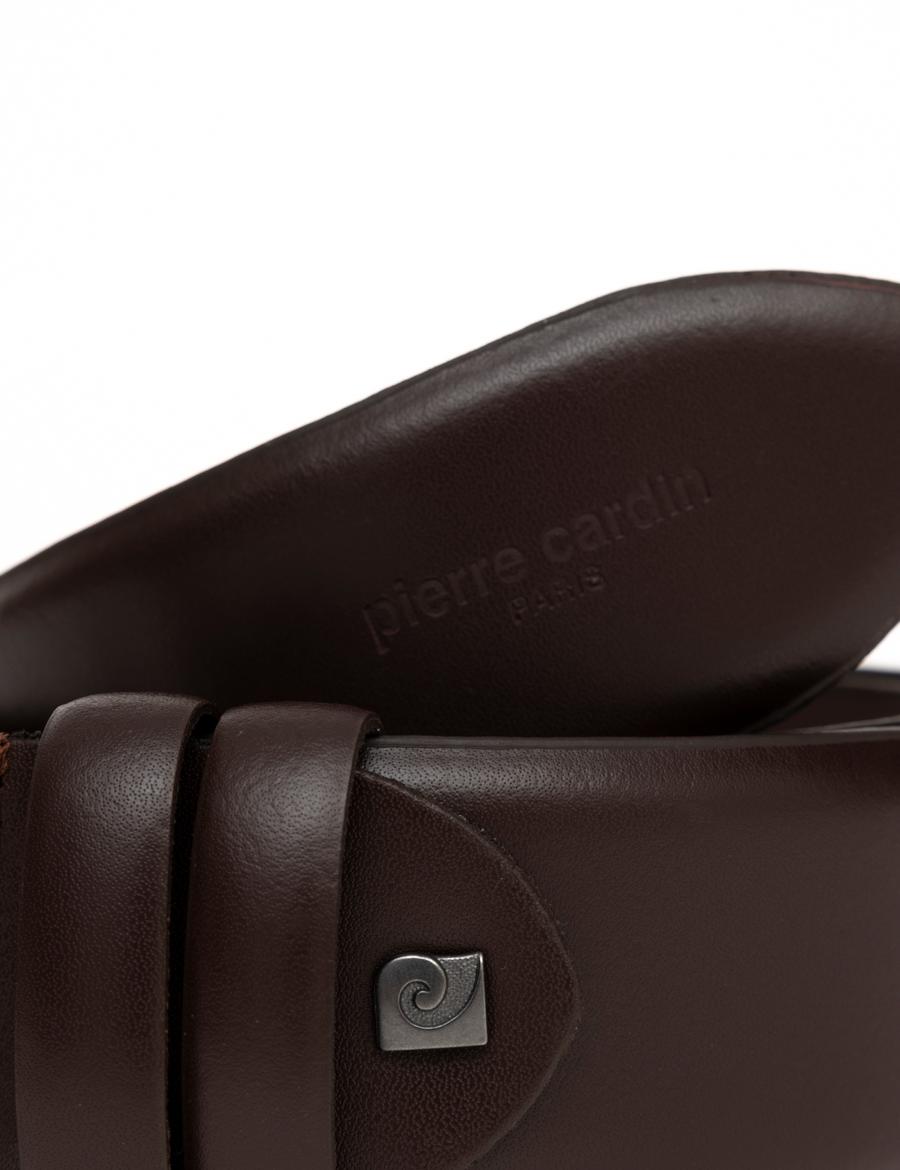 Kahverengi Denim %100 Deri Denim Kemer