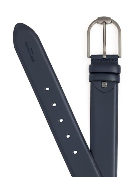 Lacivert Denim %100 Deri Denim Kemer - 50294388011