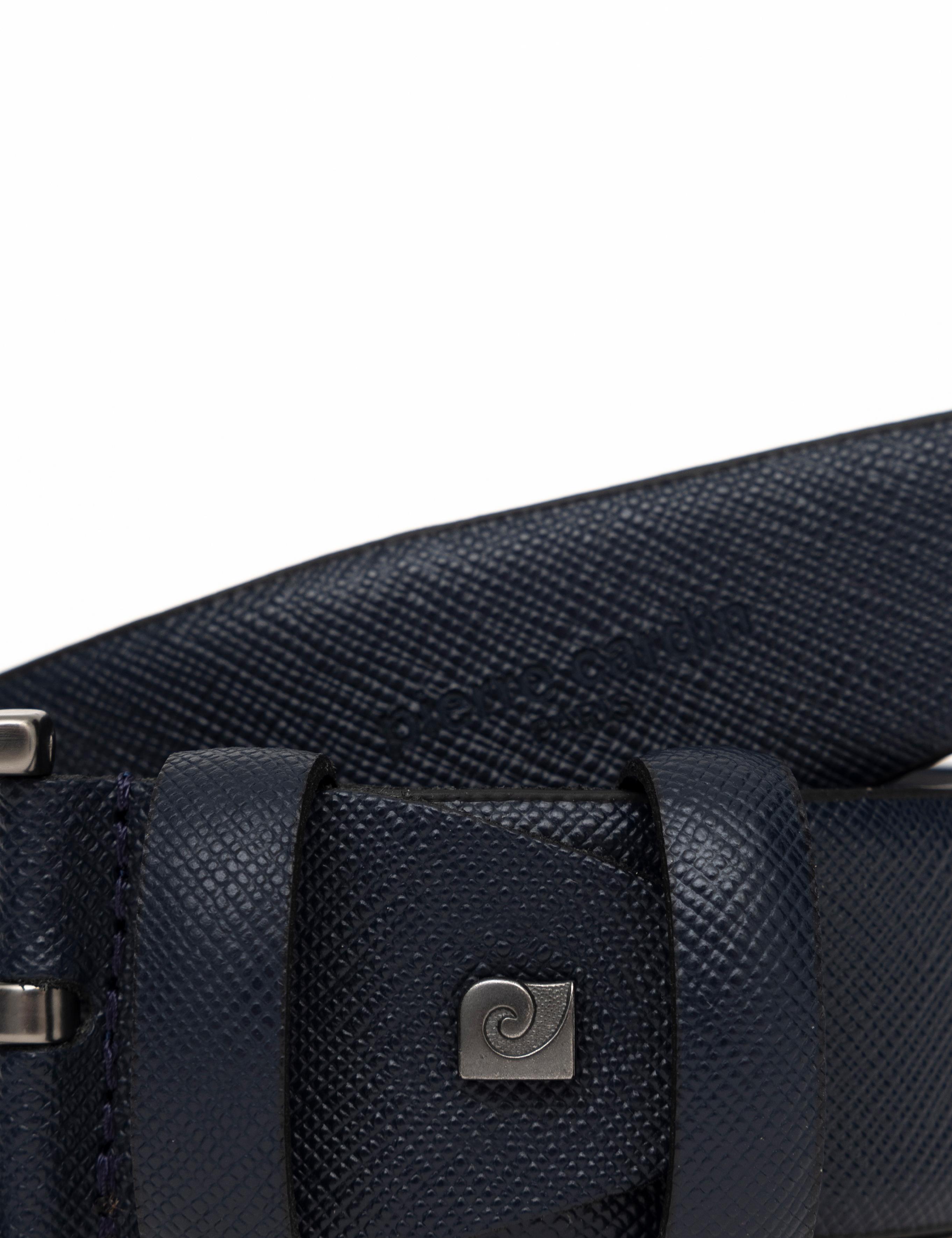 Lacivert %100 Deri Kemer