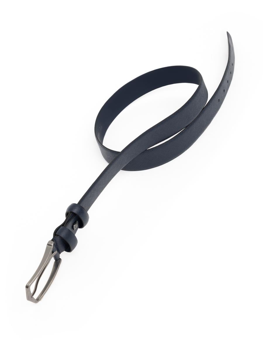 Lacivert %100 Deri Kemer