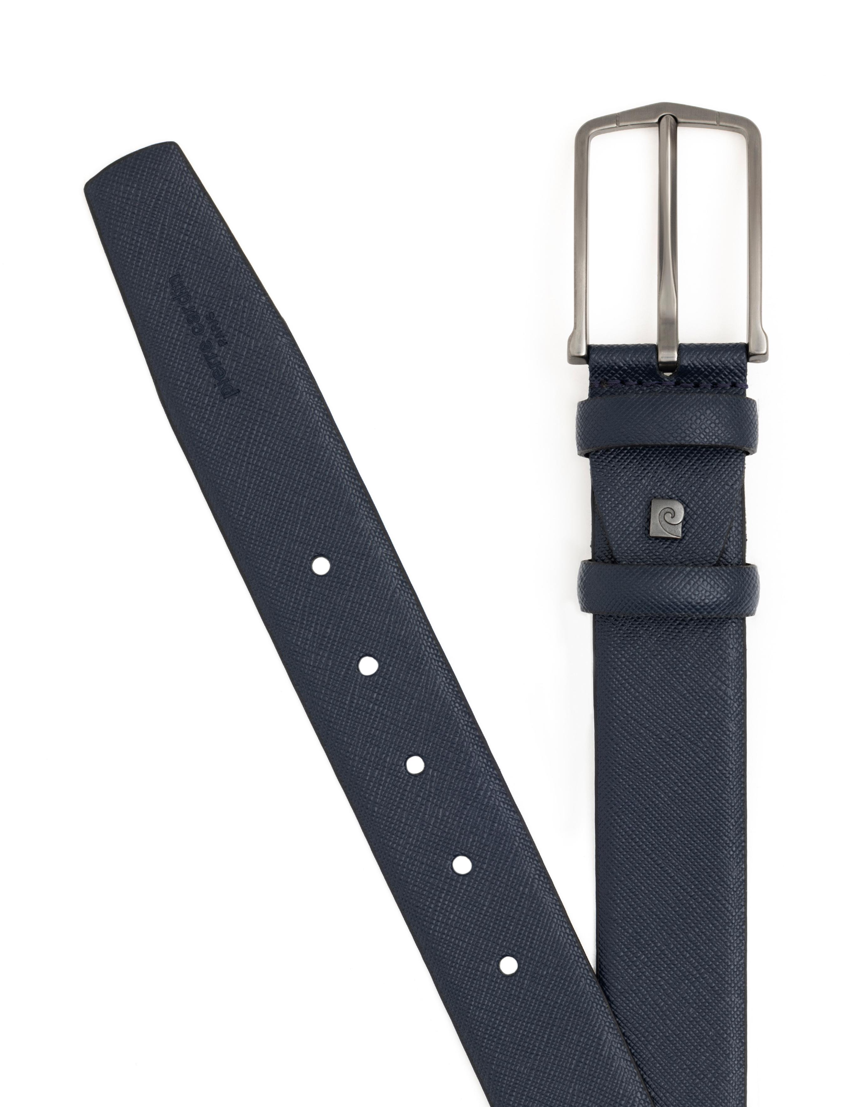 Lacivert %100 Deri Kemer