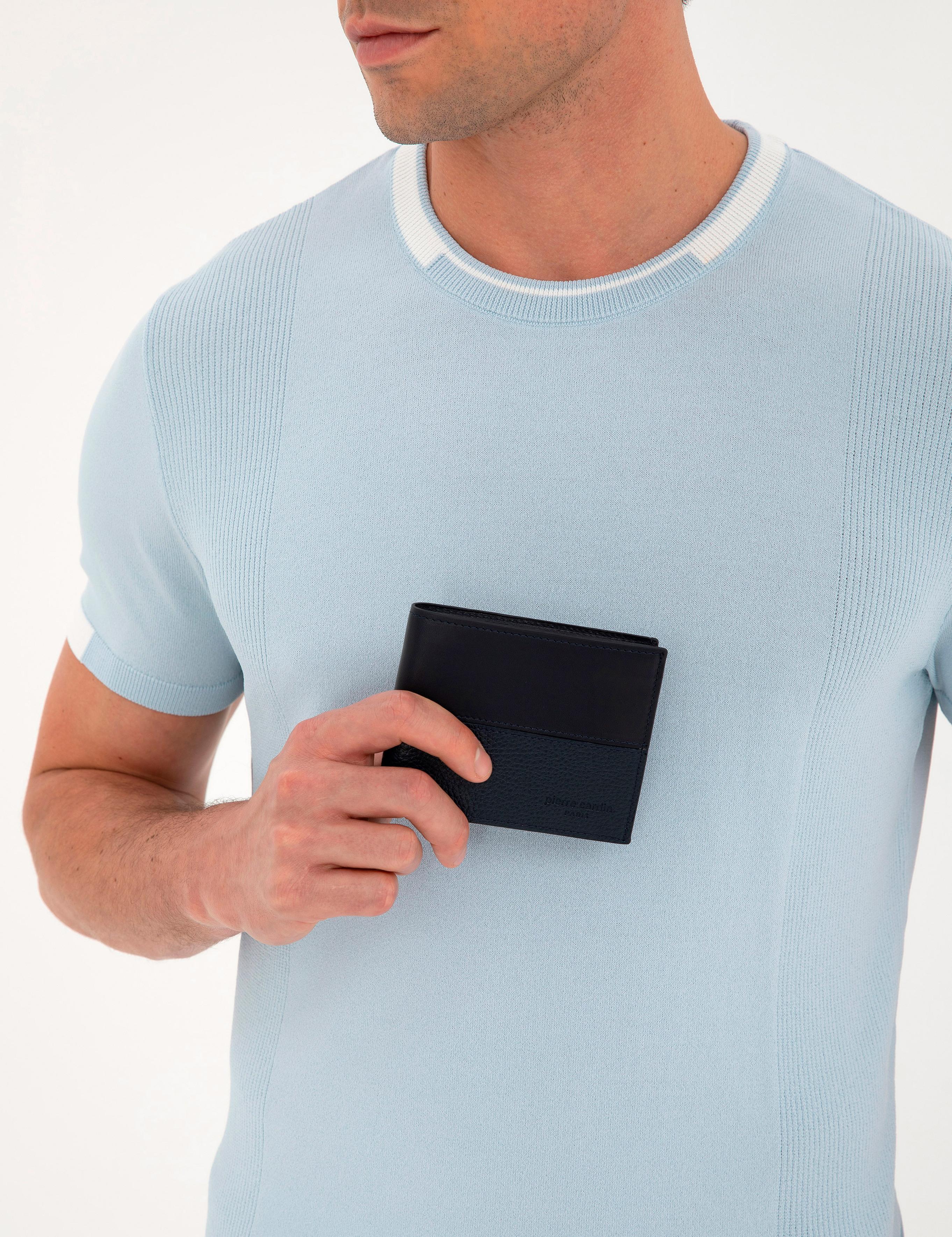 Erkek Lacivert Deri Cüzdan