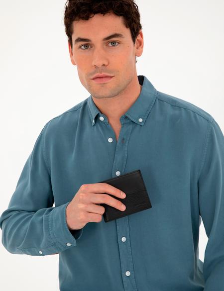 Erkek Siyah Deri Cüzdan - 50294644003