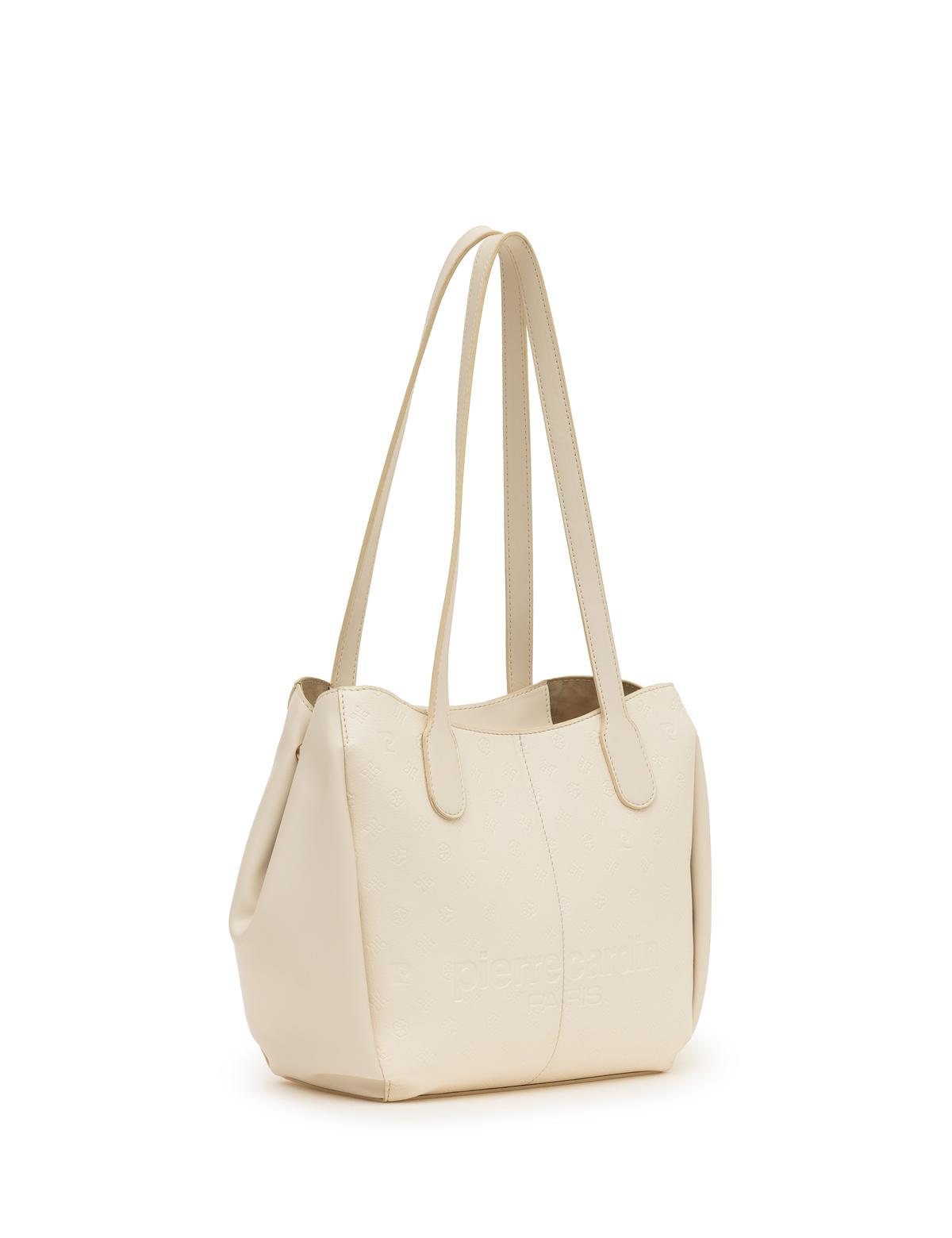 Ekru Omuz Çantası - 50297686002