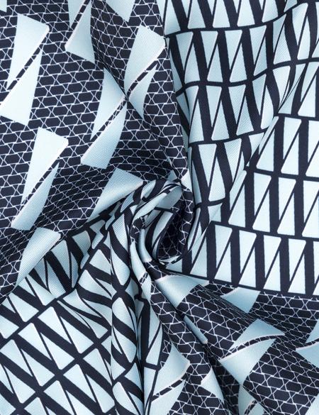 Mavi Desenli Mendil - 50294488002