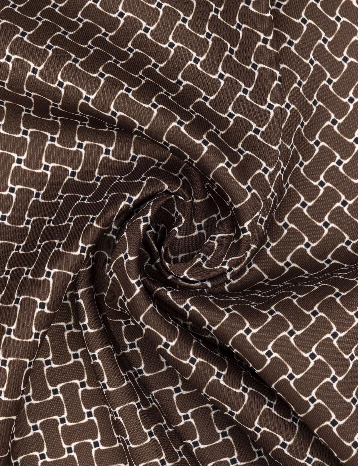 Kahverengi Desenli Mendil - 50294581003