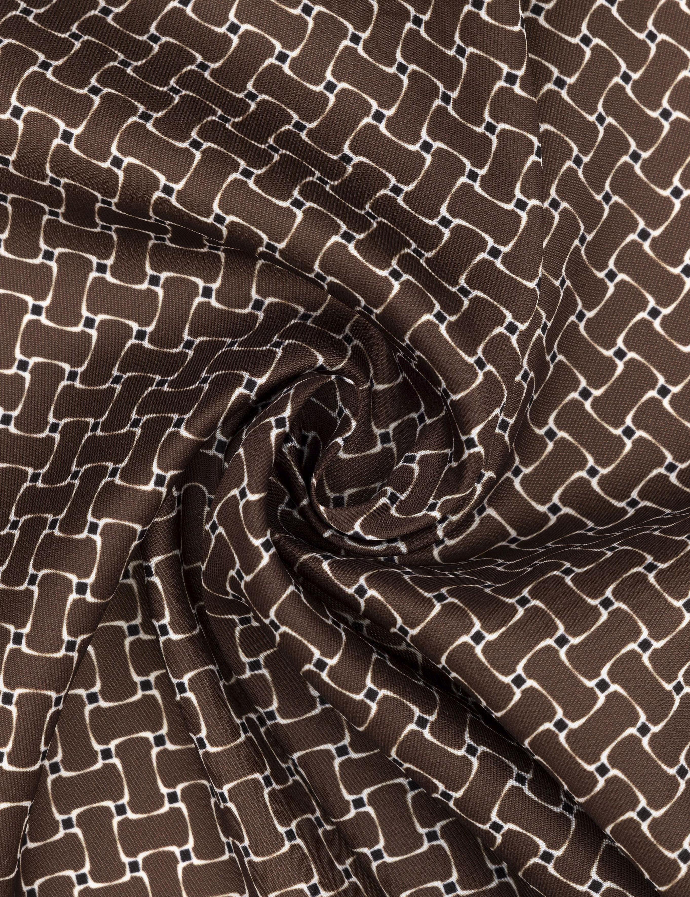 Kahverengi Desenli Mendil