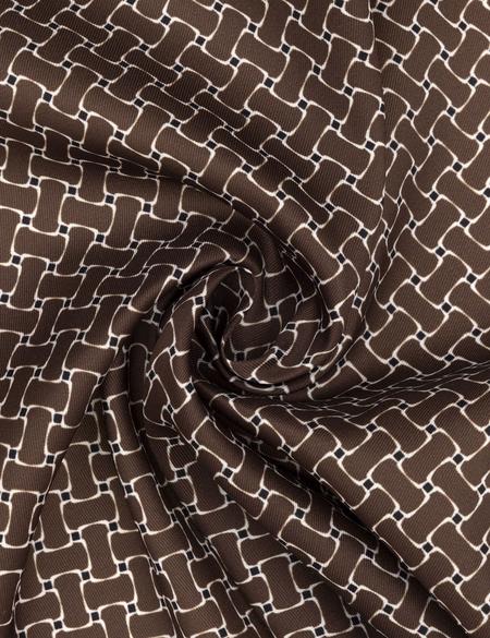 Kahverengi Desenli Mendil - 50294581003