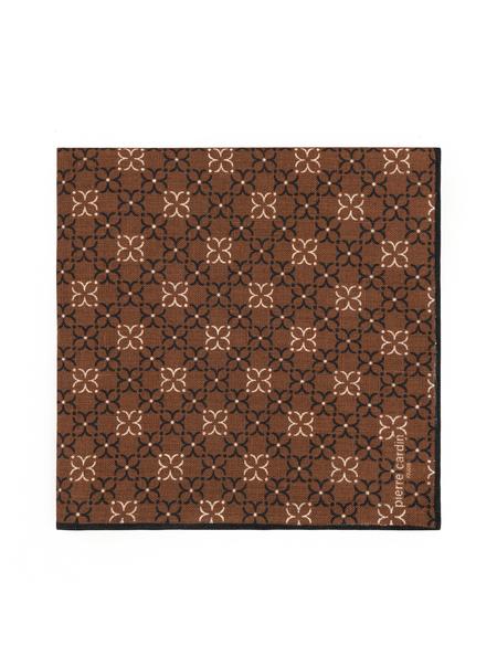 Kahverengi Keten Mendil - 50294587002