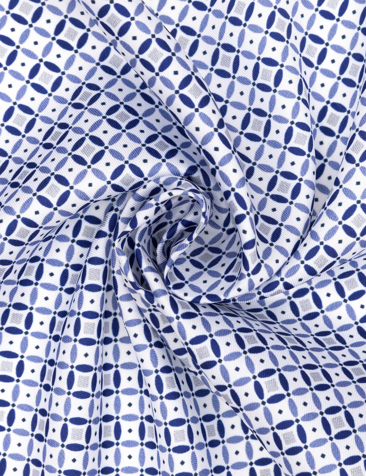 Lacivert Desenli Mendil - 50294591002