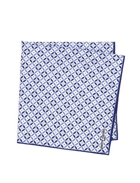 Lacivert Desenli Mendil - 50294591002