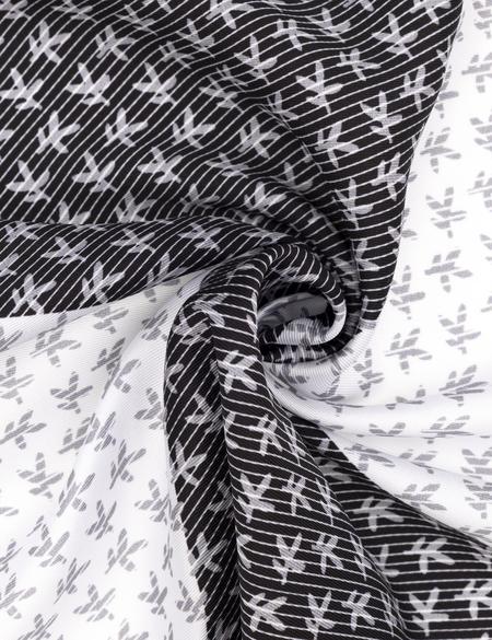 Siyah Desenli Mendil - 50294609001