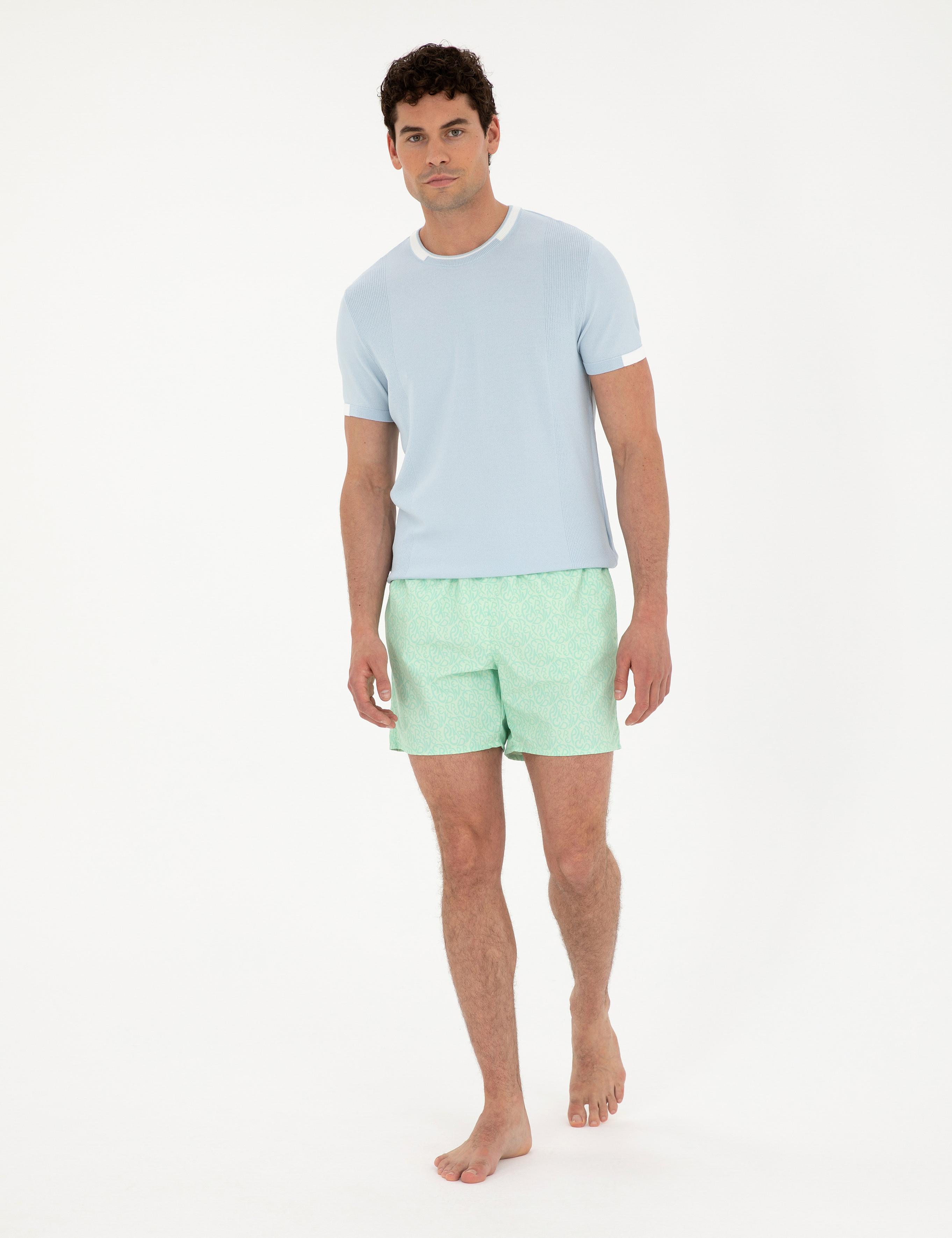 Fıstık Yeşili Deniz Şortu