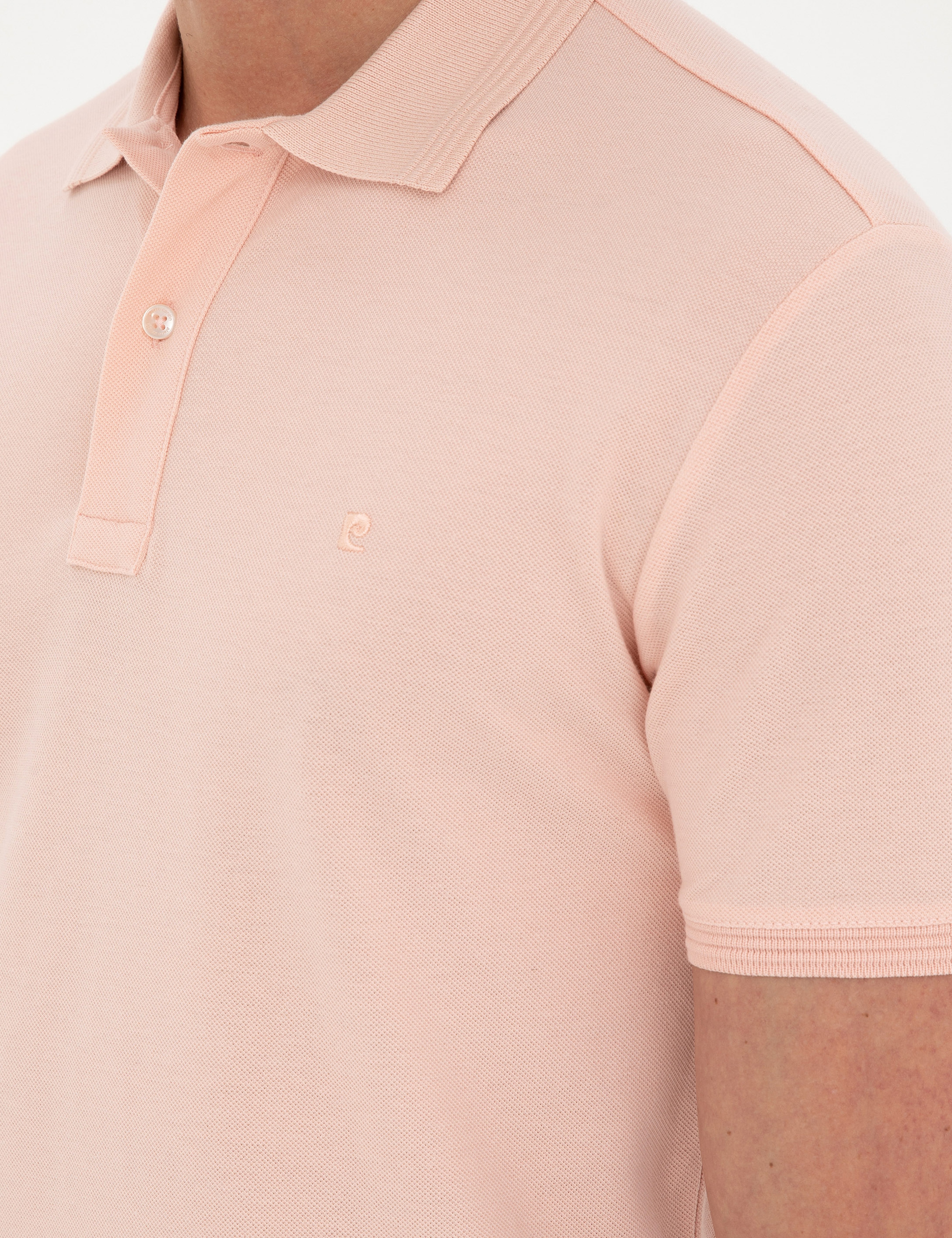 Pudra Slim Fit Basic Tişört - Image 7