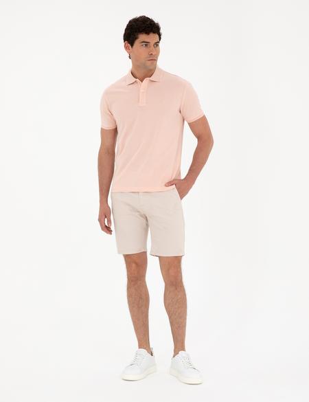 Pudra Slim Fit Basic Tişört - 50280754394