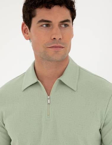 Yeşil Slim Fit Tişört
