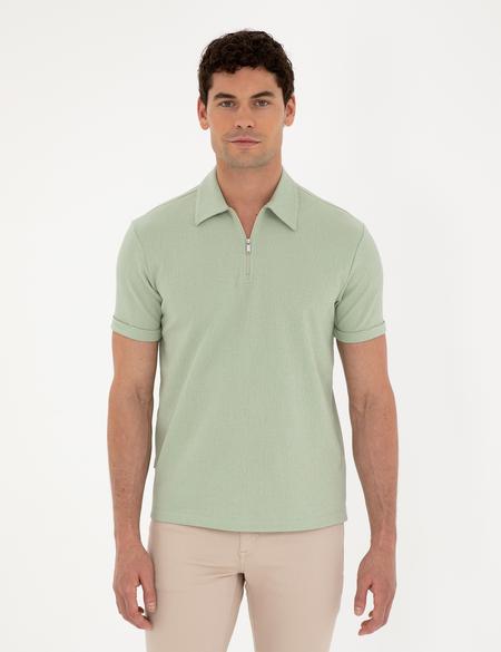 Yeşil Slim Fit Tişört - 50288915034