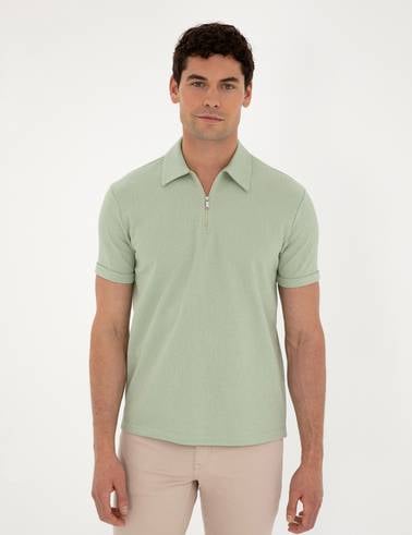 Yeşil Slim Fit Tişört